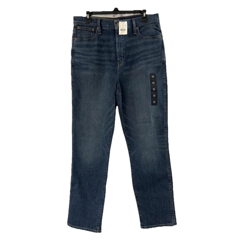 NWT J. Crew Womens High Rise Classic Vintage Stretch Jeans Casual Denim Size 31